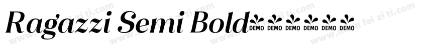 Ragazzi Semi Bold字体转换